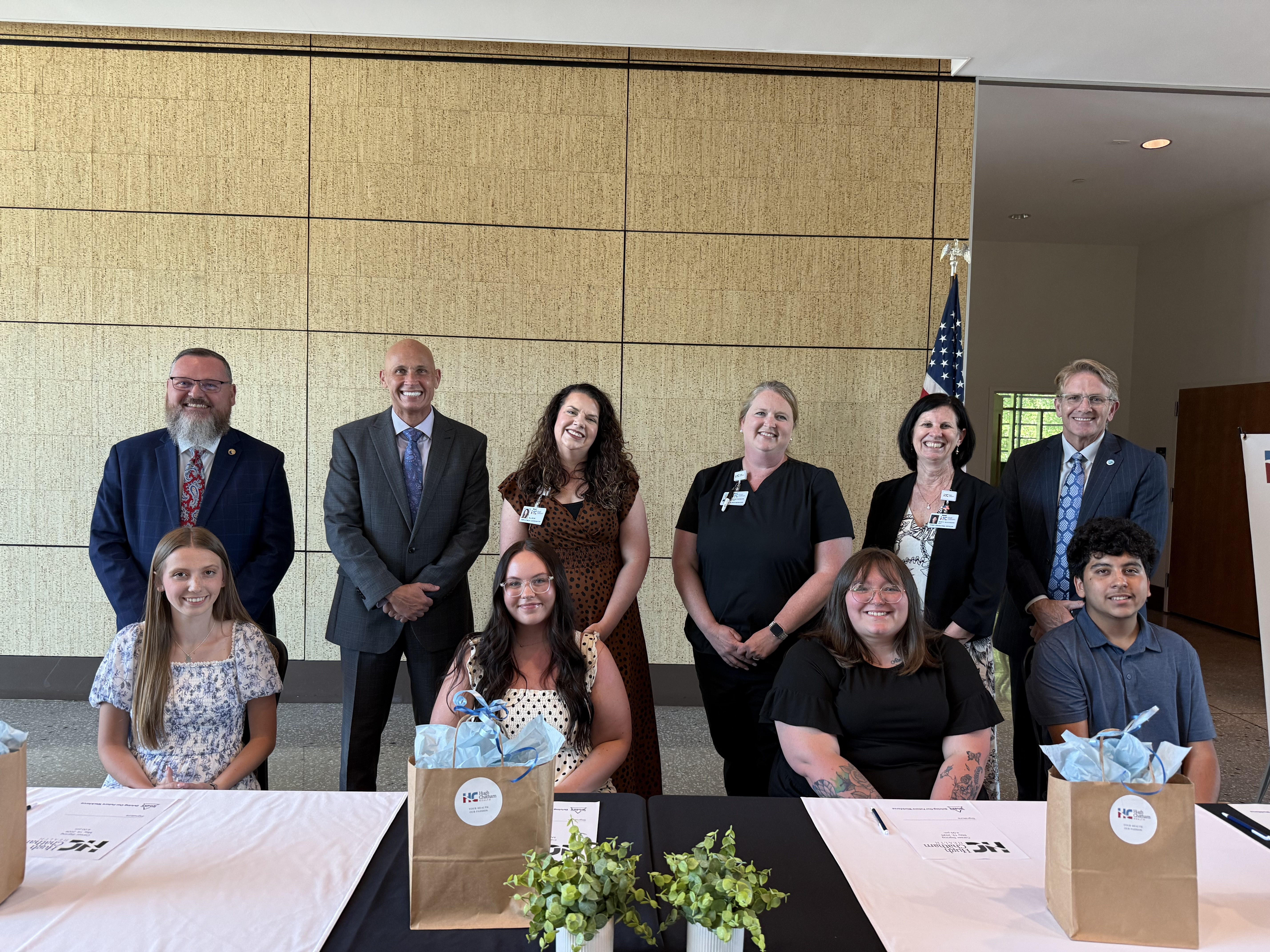 Surry-Yadkin Works Pre-Apprentices Sign with Hugh Chatham Health